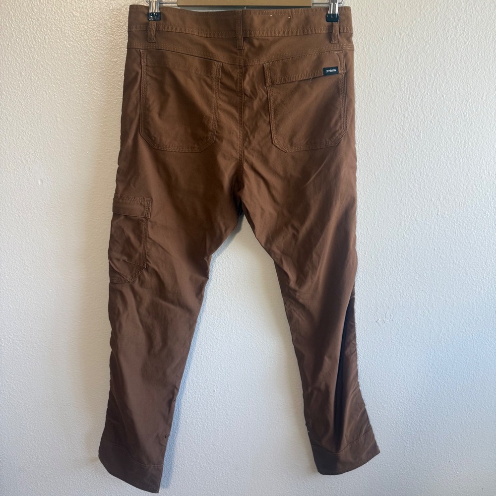 Prana Men's 32 Zion II Slim Fit Tan Pants Hiking Outdoor Travel Gorpcore - Picture 2 of 7